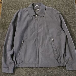 Auburn London Fog Men's Navy Lightweight Zip-Front Golf Jacket Size Medium